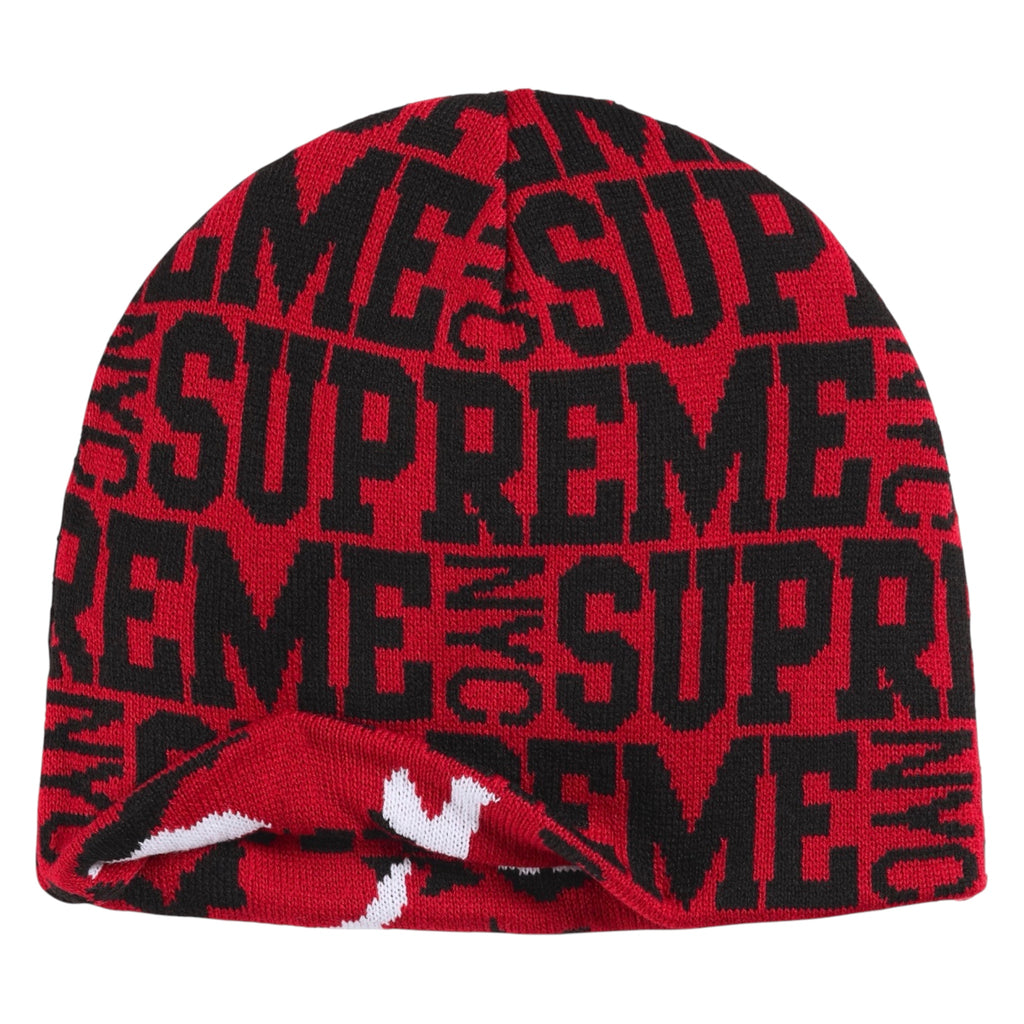 Supreme Reversible Camo Beanie (Red)