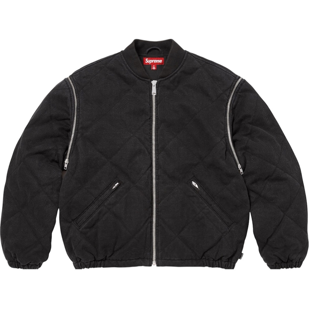 Zip-Off sleeve Quilited bomber jacket (FW25)