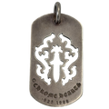 Chrome Hearts HAIRY FLORAL DOG TAG