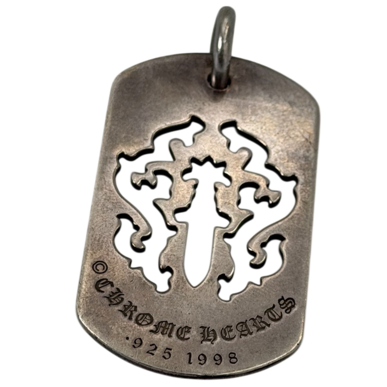 Chrome Hearts HAIRY FLORAL DOG TAG