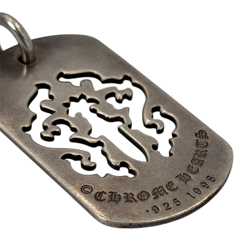 Chrome Hearts HAIRY FLORAL DOG TAG