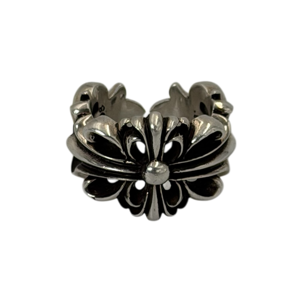 Chrome Hearts Double Floral Ring 9us