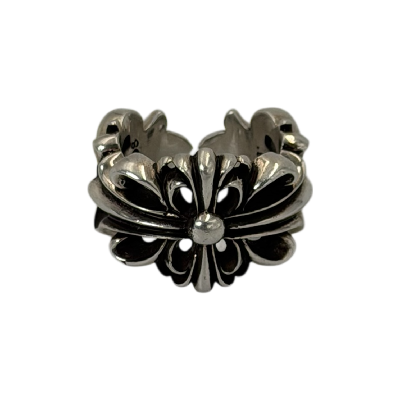 Chrome Hearts Double Floral Ring 9us