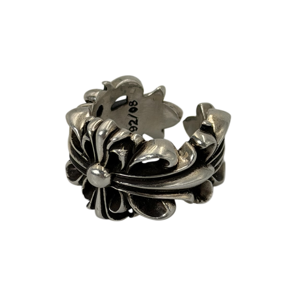 Chrome Hearts Double Floral Ring 9us