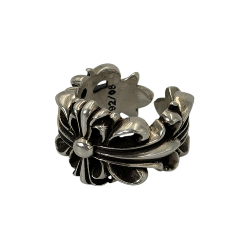 Chrome Hearts Double Floral Ring 9us