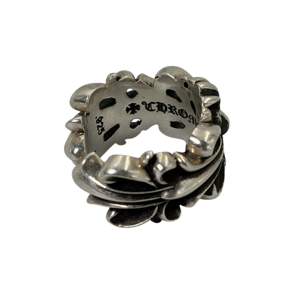 Chrome Hearts Double Floral Ring 9us