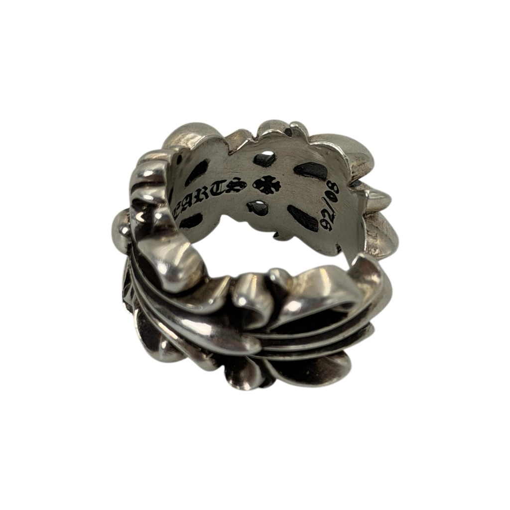 Chrome Hearts Double Floral Ring 9us