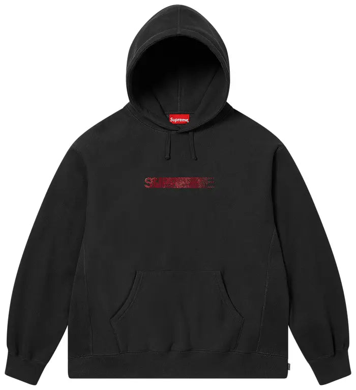 Supreme Swarovski Motion Logo Hooded sweatshirt ‘Black’