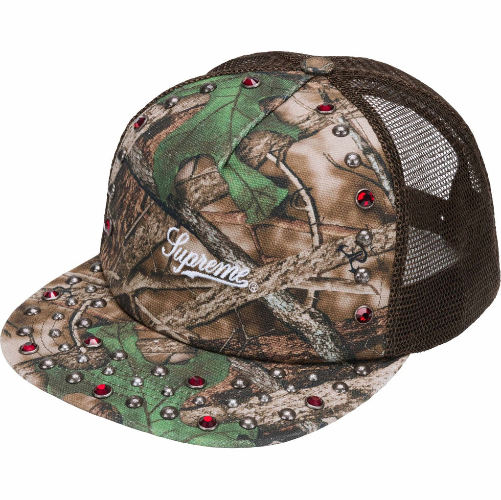 Supreme / b.b. Simon studded canvas mesh back 5-panel