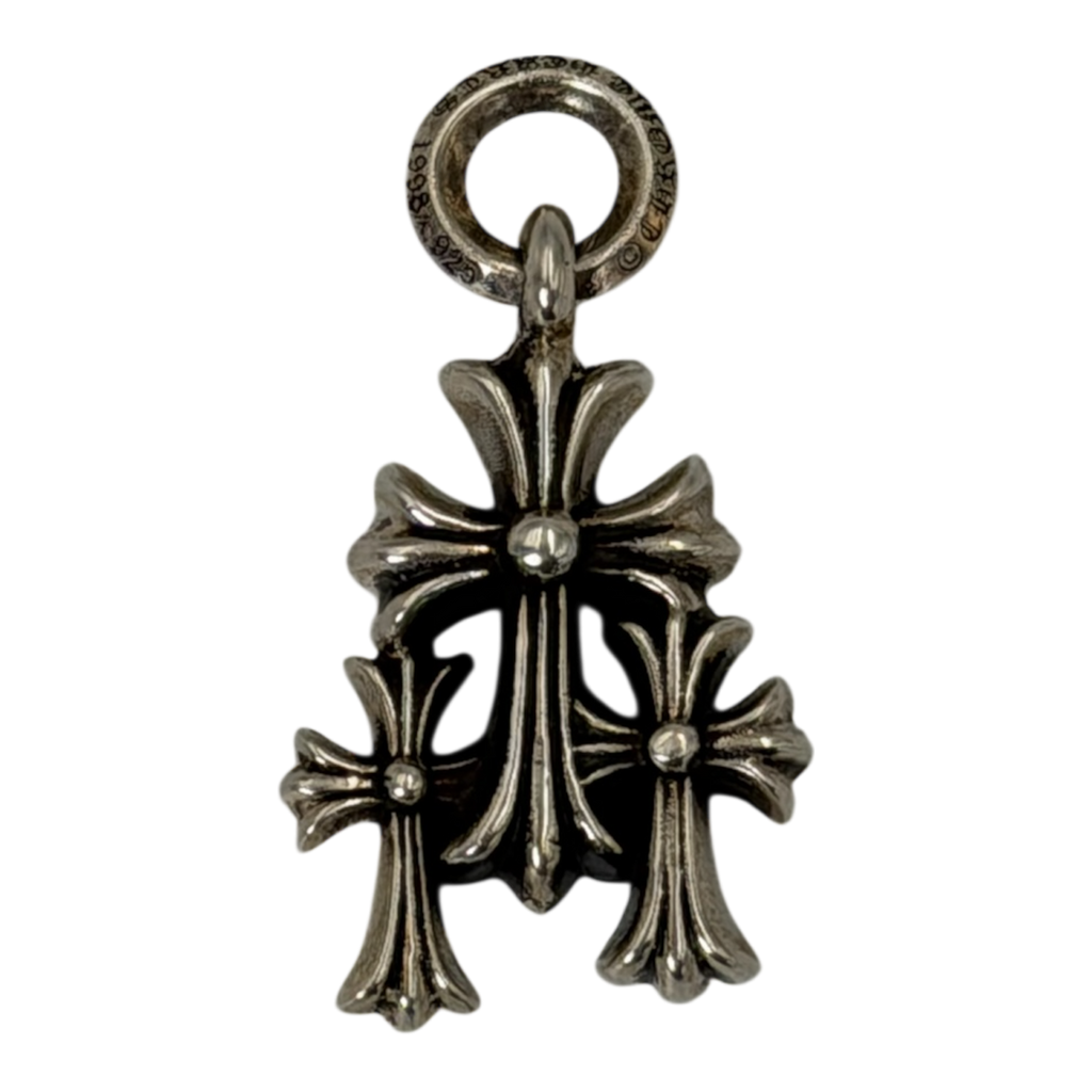 CHROME HEARTS SMALL TRIPLE CROSS PENDANT