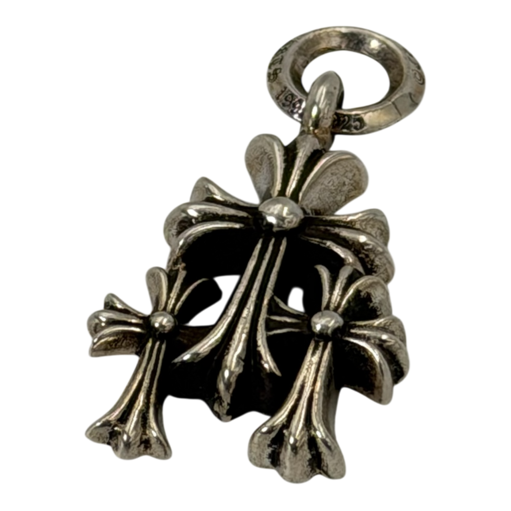 CHROME HEARTS SMALL TRIPLE CROSS PENDANT