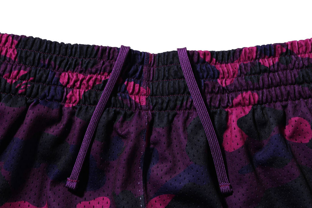 BAPE Camo Shorts Camo Wide Fit PURPLE