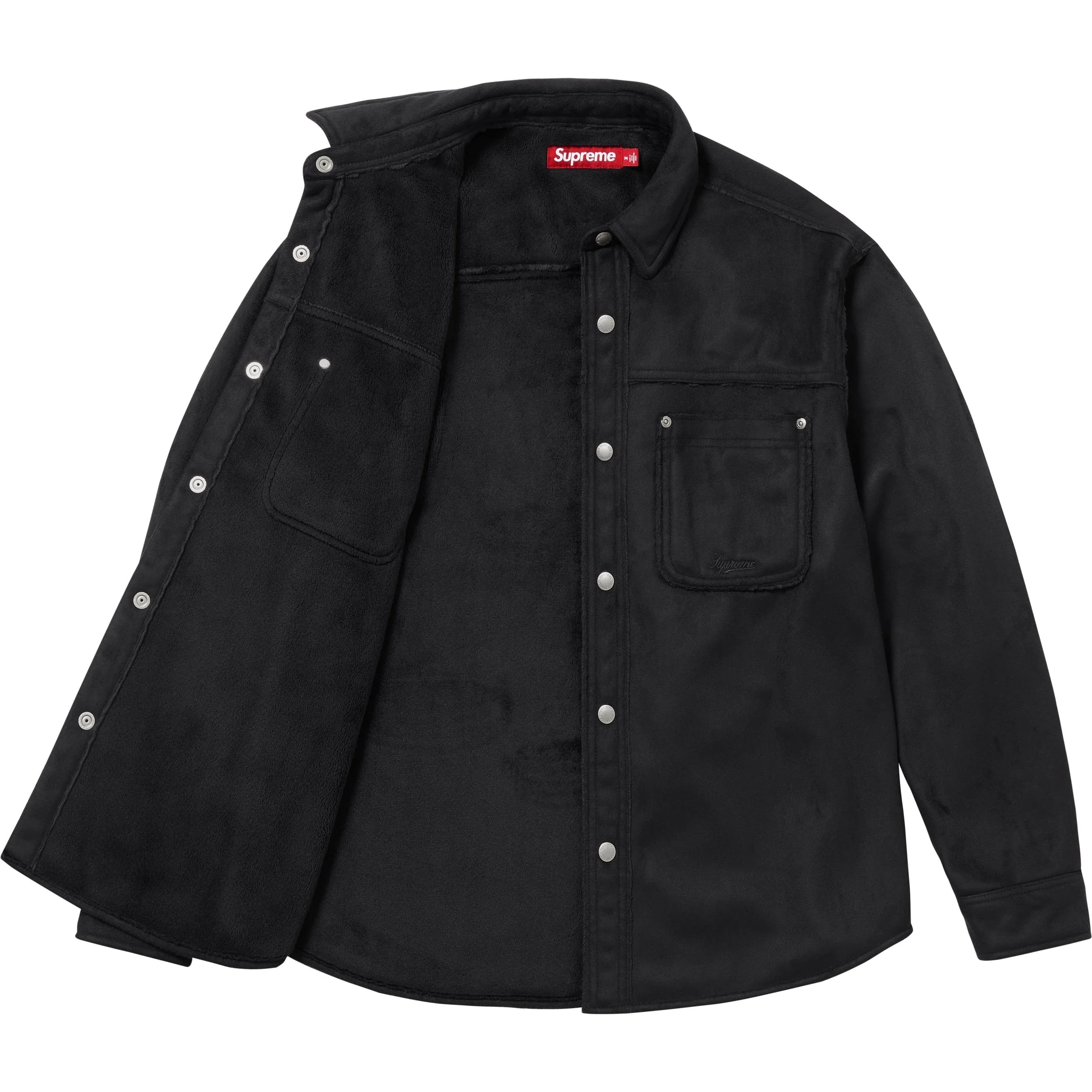 Supreme Faux Suede Snap Shirt FW25