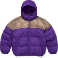 Supreme Leather Yoke Puffer Jacket