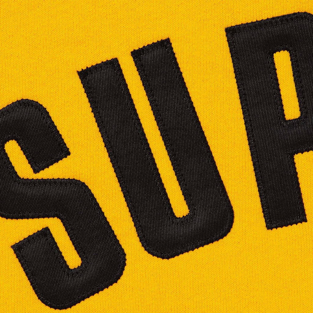 SUPREME ARC THERMAL LINED ZIP UP HOODED SWEATSHIRT YELLOW