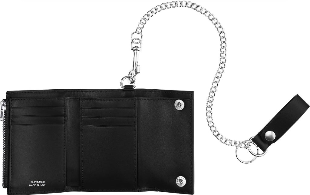 Supreme Leather Chain Wallet FW25