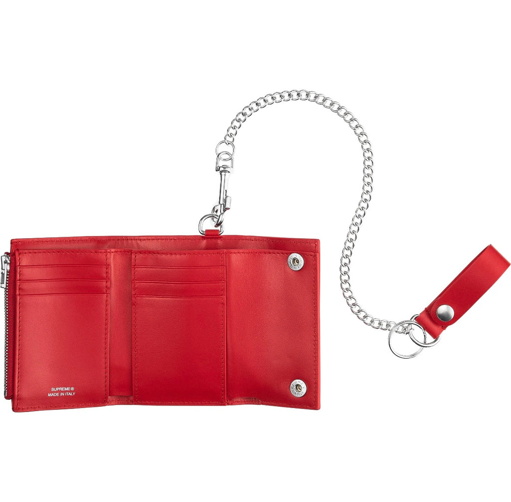 Supreme Leather Chain Wallet FW25
