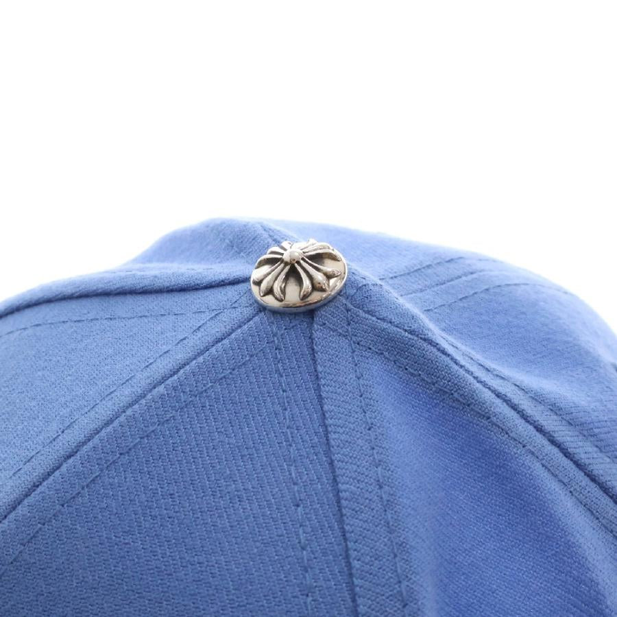 Chrome Hearts Vinny Heart Embroidered Light Blue Baseball Cap (7 5/8)