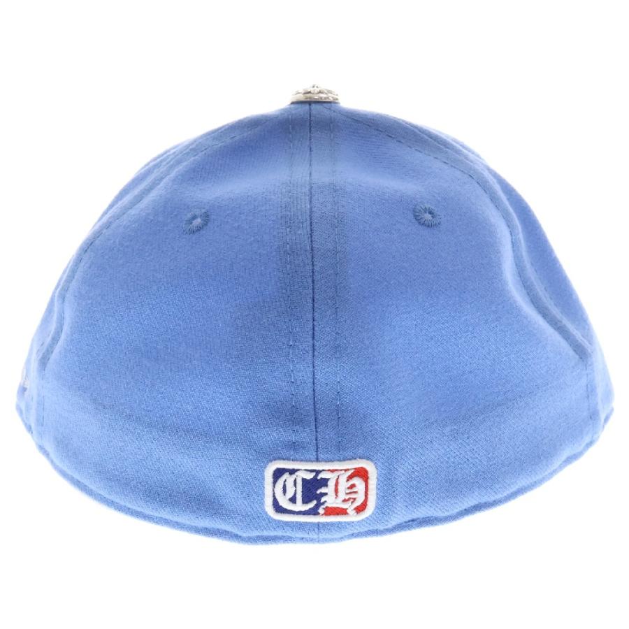 Chrome Hearts Vinny Heart Embroidered Light Blue Baseball Cap (7 5/8)