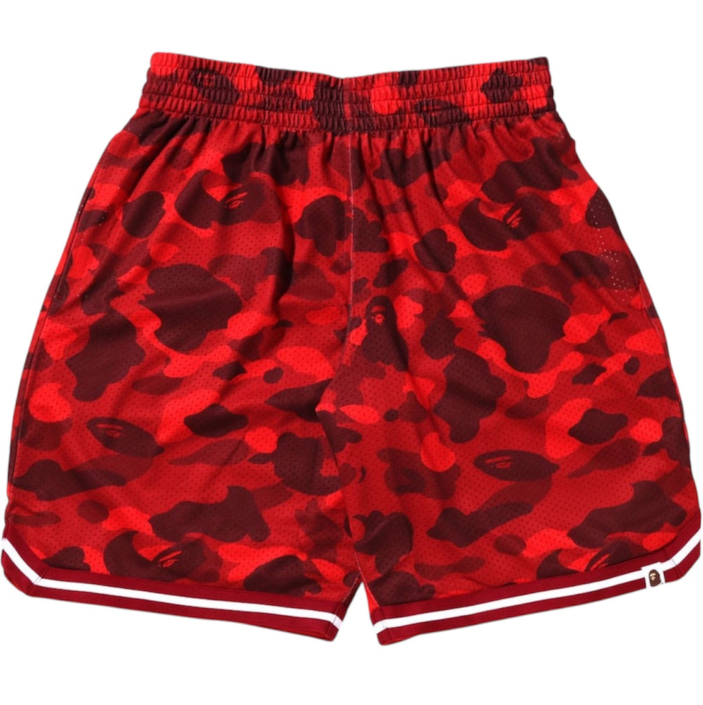 BAPE Camo Shorts Camo Wide Fit Red