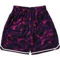 BAPE Camo Shorts Camo Wide Fit PURPLE