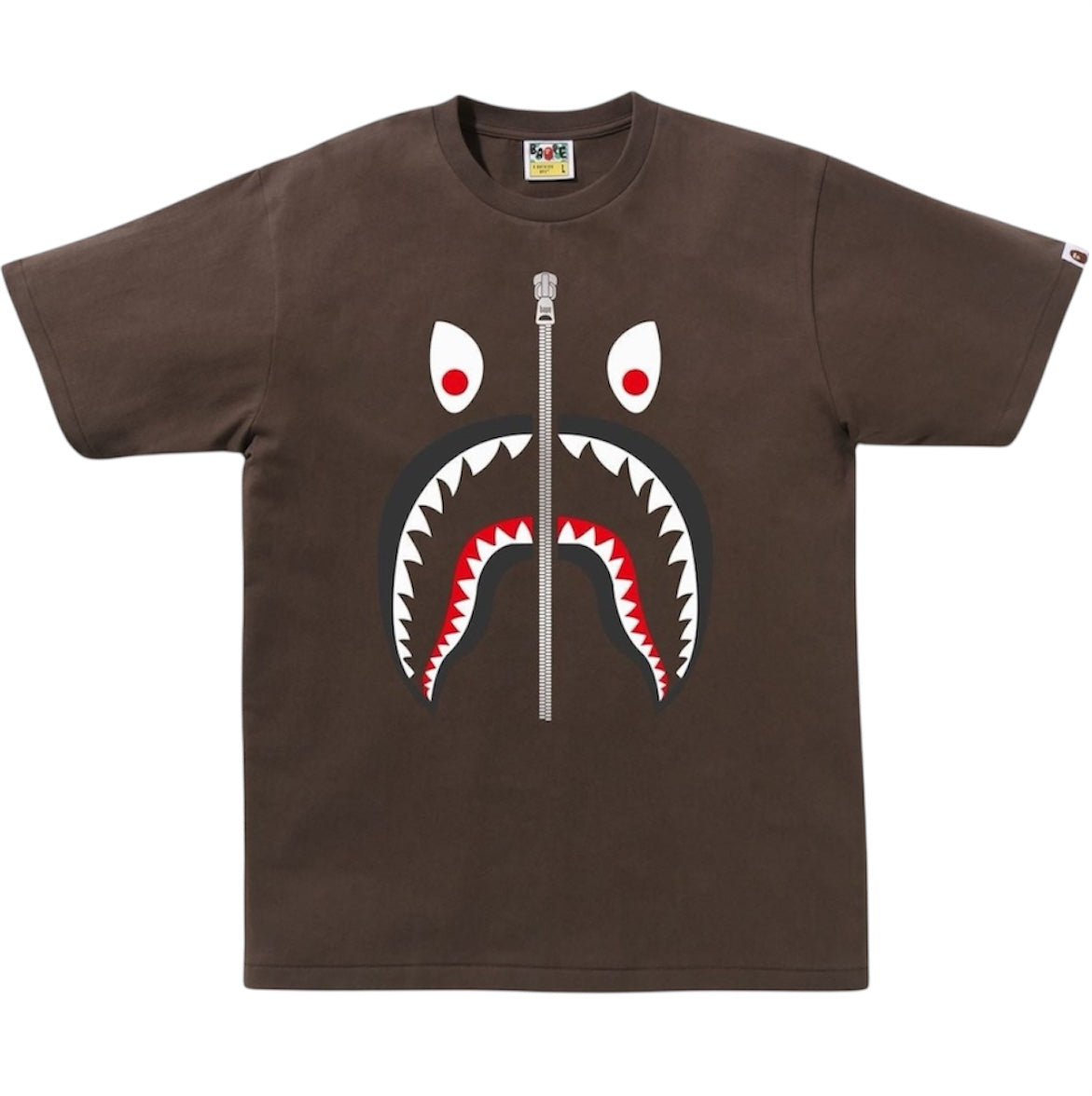 BAPE Mad Shark tee ‘brown
