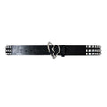 X HEARTBREAK STUDDED LEATHER BELT BLACK