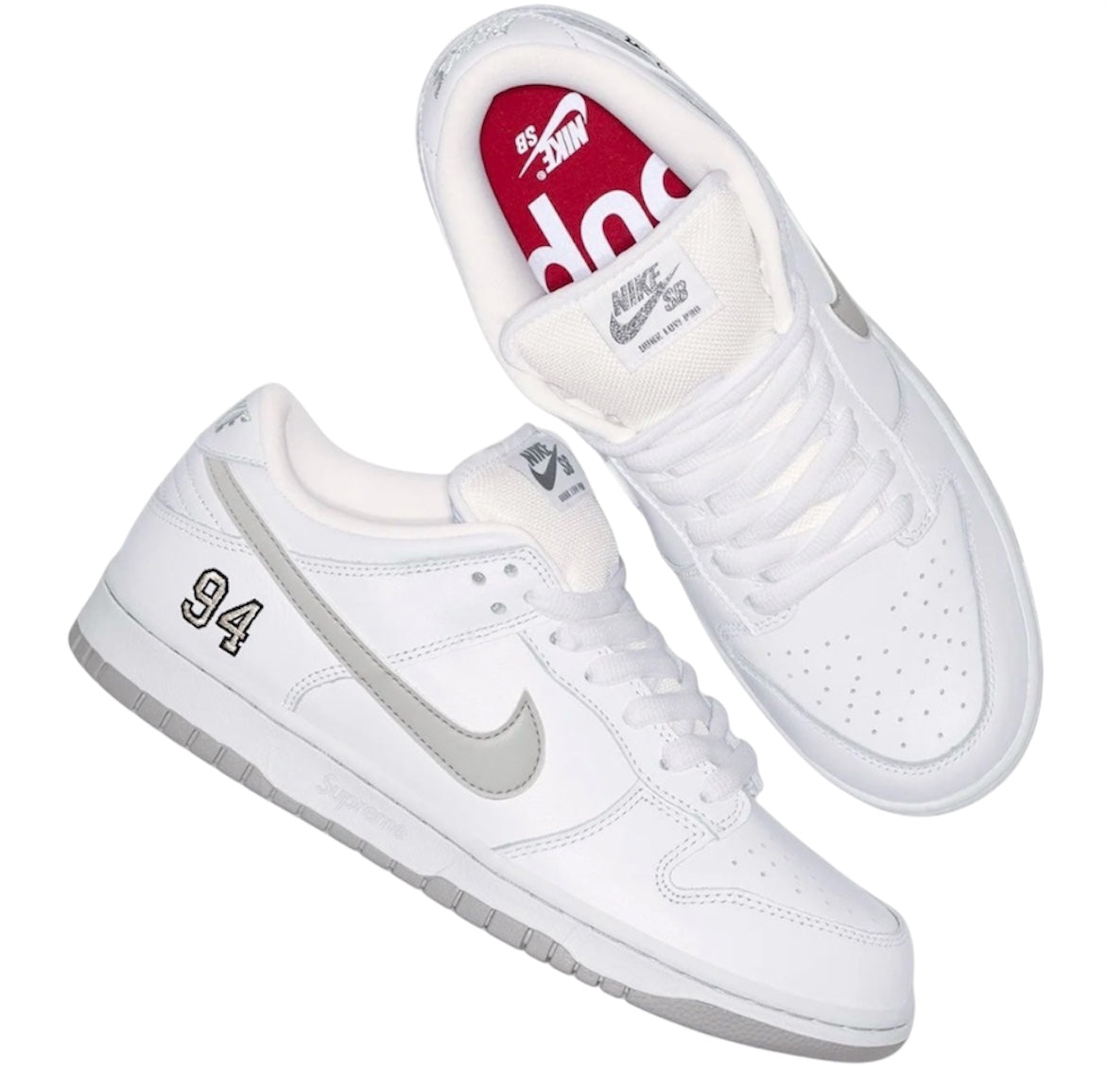 Supreme®/Nike SB Dunk White